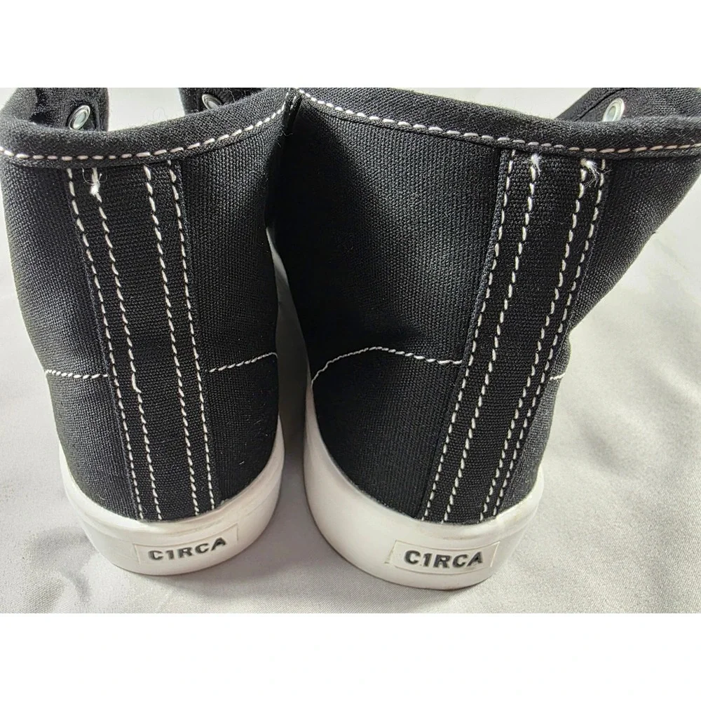 C1RCA Gravel Skeleton Key High Top Sneakers Mens 6 Black White Skate Shoes NEW
